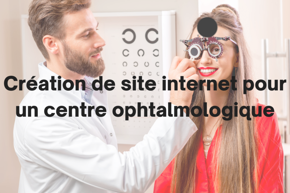 site internet pour un centre ophtalmologique